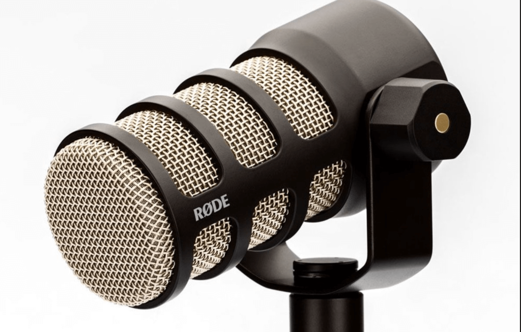 rode podmic microfoon in rode podmic stand
