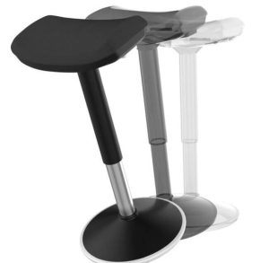Wobblez® Ergonomische Bureaustoel Voor Zit Sta Bureaus Met Een Hoogte 75 95 Cm Wiebelkruk In Hoogte Verstelbaar Van 55 75 Cm Antraciet Wit 55