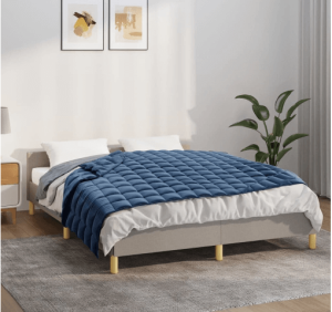 vidaXL Verzwaringsdeken met hoes 150x200 cm 7 kg stof