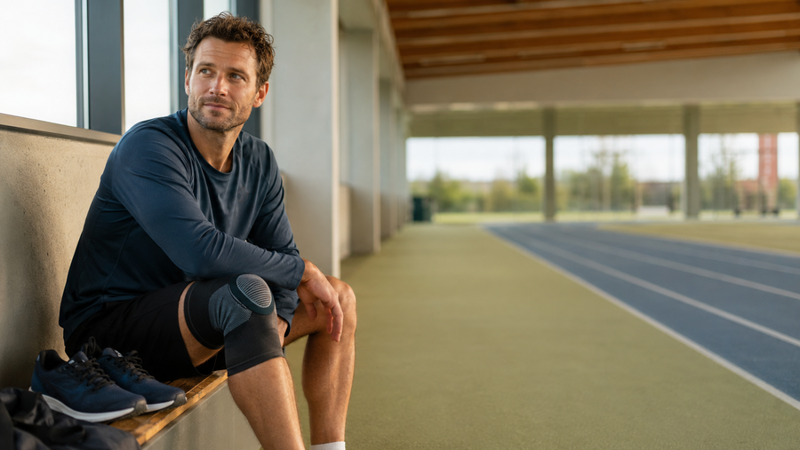 geblesseerde man op sportveld