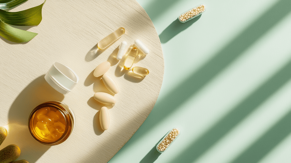verzameling mineralen en vitamines voor mentale scherpte