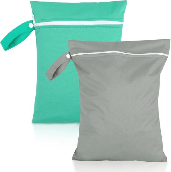 Waterdichte natte tas 40x30 cm set van 2